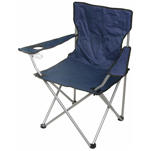 фото Стул-кресло 52х52х85 см, синий, с подстаканником, 100 кг, green days