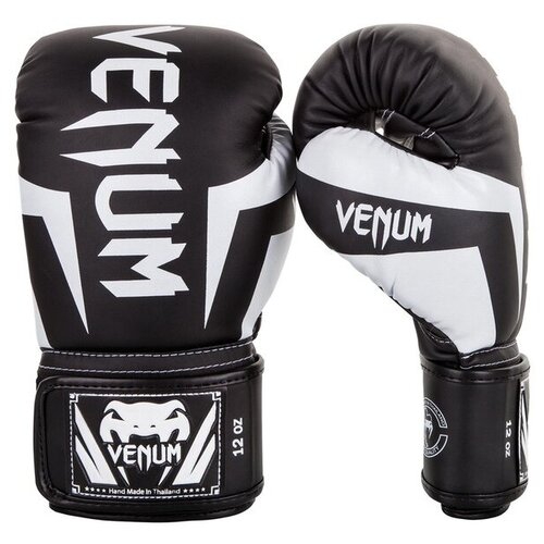 фото Боксерские перчатки venum elite white/gold (14 унций)