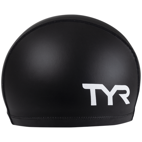 фото Шапочка для плавания tyr silicone comfort swim cap (001 черный, o/s)