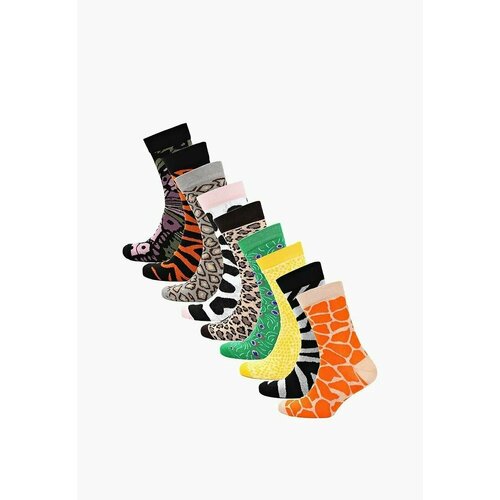 фото Носки big bang socks, 9 пар, размер 35-39, мультиколор