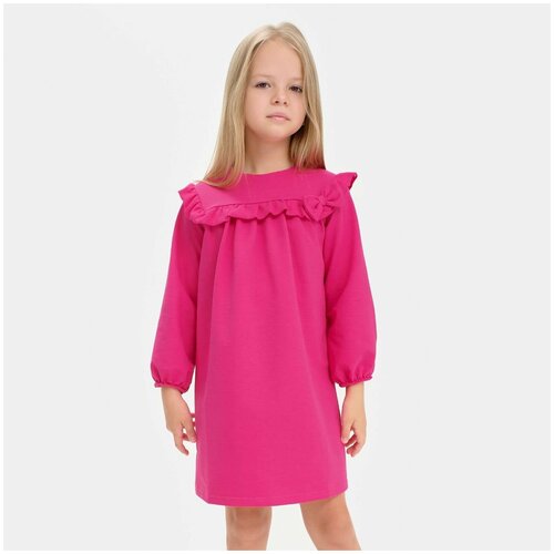 фото Школьное платье kaftan, размер 32, фуксия, розовый