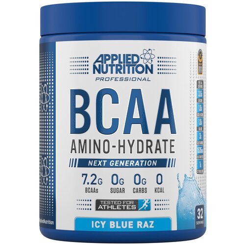 фото Applied nutrition bcaa amino hydrate 450 гр (applied nutrition) ледяная голубая малина