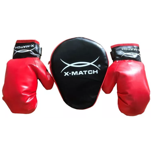 фото Набор для бокса х-match; перчатки 2 шт., лапа. пакет (арт.647200) x-match