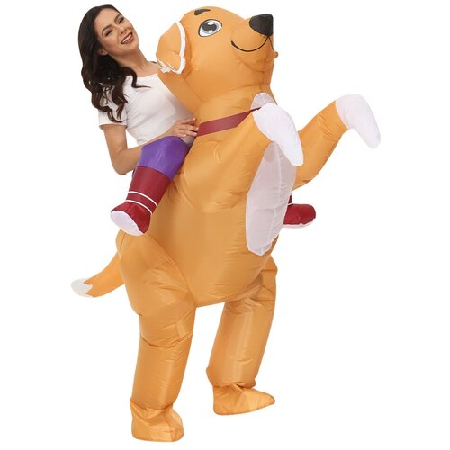 фото Костюм надувной маскарадный наездник на собаке верхом inflatable costume