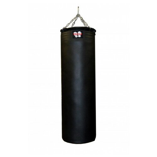 фото Боксёрский мешок подвесной (экокожа), 130*40 см, 55 кг, чёрный рокки