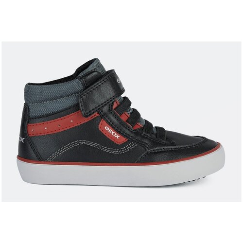 фото Ботинки geox для мальчиков j gisli boy цвет чёрный/красный, размер 30