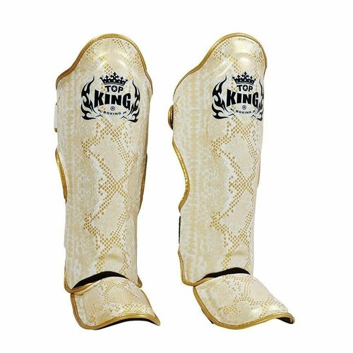 фото Защита голени top king shinguards "super snake" tksgss02 white(gold) - l