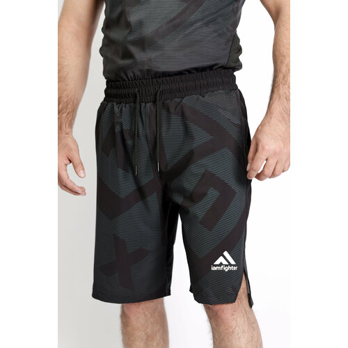 фото Шорты iamfighter, размер xxl, черный, серый