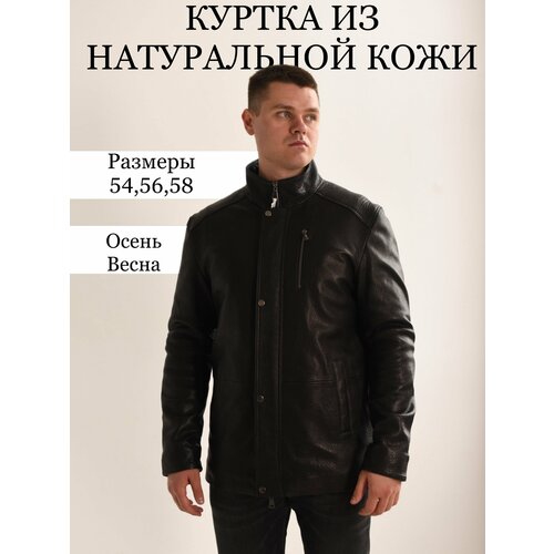 фото Куртка-рубашка , размер 54, черный нет бренда