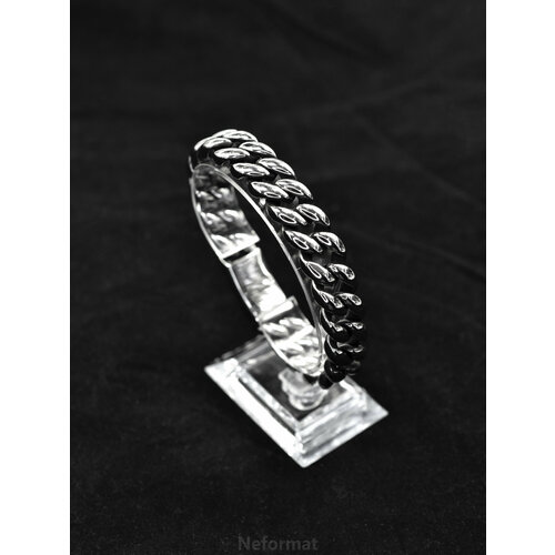 фото Плетеный браслет браслет carapace weaving, 1 шт., размер 21.5 см, серебряный neformat