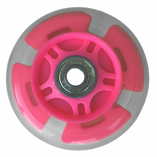 фото Колесо sportsbaby заднее светящееся колесо для детской самоката sportsbaby 78-80 мм розовый