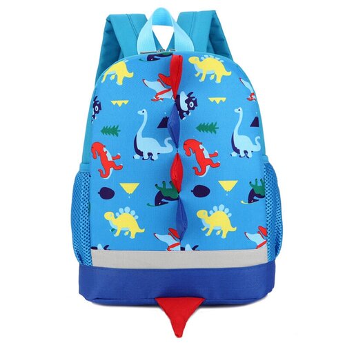 фото Детский школьный рюкзак динозаврик красный / рюкзак для 1 класса / 6-9 лет тоторо шоп