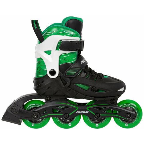 фото Раздвижные роликовые коньки powerslide universe 4w green 2022, р. 29 – 32, green