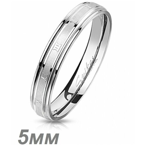 фото Классическое тонкое кольцо из ювелирной стали, парные кольца для влюбленных, обручальные с цифрами spikes