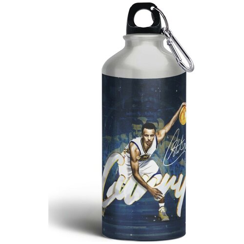 фото Бутылка спортивная,туристическая фляга, 500мл с карабином спорт баскетбол стефен карри - 203 brutbottle