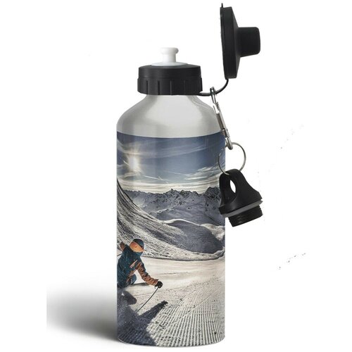 фото Бутылка спортивная,туристическая фляга, 500мл спорт горные лыжи - 417 brutbottle