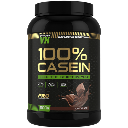 фото Vitahit/ комбо casein казеин 900 г х2 / шоколад / шейкер