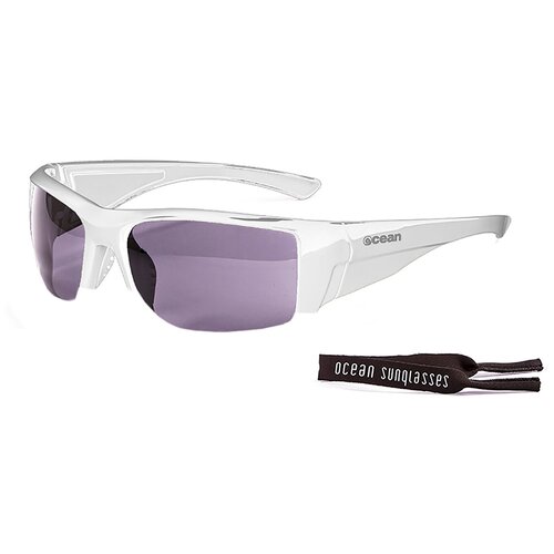 фото Спортивные очки ocean guadalupe глянцевые белые / серые линзы