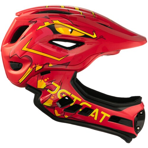 фото Шлем - jetcat - raptor se - размер "m" (53-58см) - red dragon - fullface - защитный - велосипедный - велошлем - детский
