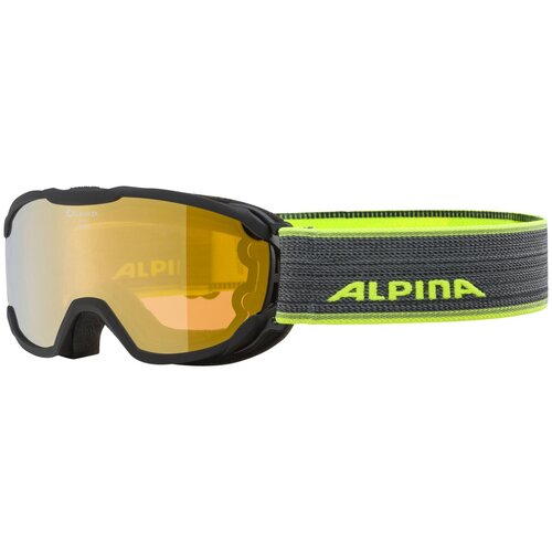 фото Лыжная, сноубордическая маска alpina pheos jr. q-lite, черный