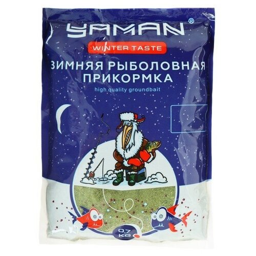 фото Прикормка yaman winter taste гранулы 3мм, карась, зимняя, конопля, цвет зелёный, 700 г. no name