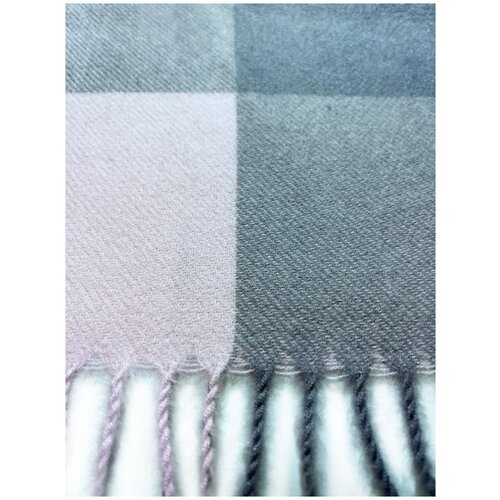 фото Теплый палантин в клетку cashmere, демисезонный/зимний платок, черный/белый/серый, монохром