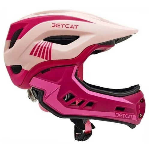 фото Шлем - jetcat - raptor - размер "s" (48-53см) - pink - fullface- защитный - велосипедный - велошлем - детский