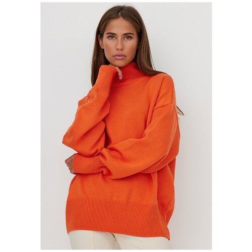 фото Свитер kivi clothing, размер 40-46, оранжевый