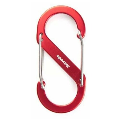 фото Карабин naturehike 2022 s type aluminum alloy hook s-4pcs red