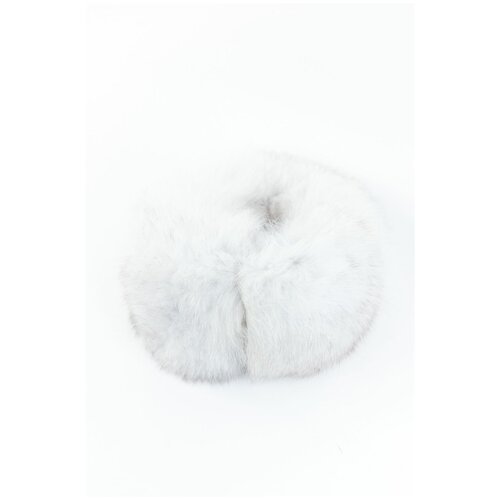 фото Зимние меховые наушники carolon белые / женские теплые наушники / стильные зимние аксессуары