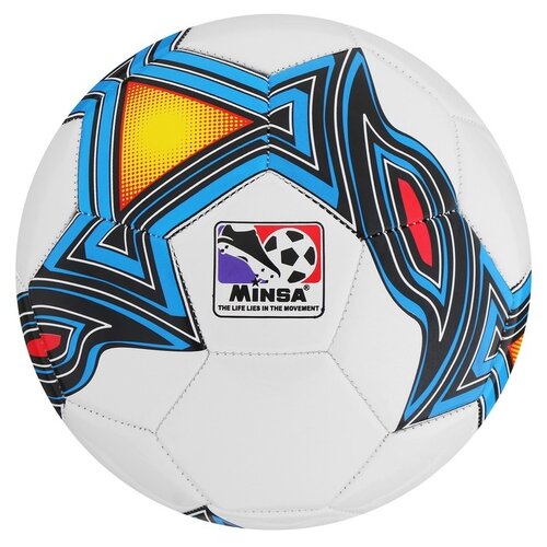 фото Мяч футбольный minsa, tpu, машинная сшивка, 32 панели, размер 5, 325 г