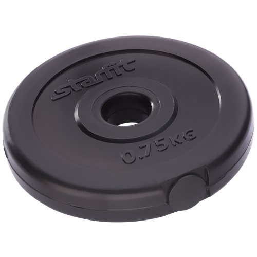 фото Диск starfit bb-203 0.75 кг 1 шт. черный