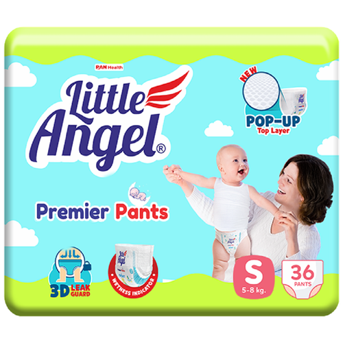 фото Подгузники-трусики детские little angel premier, 2/s (5-8кг)