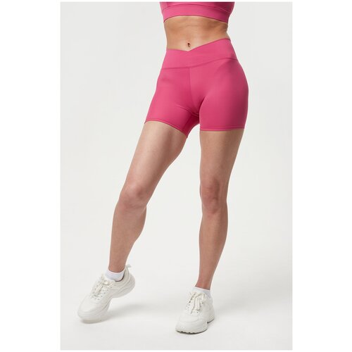 фото Шорты для фитнеса gympanthers, без карманов, размер l, розовый