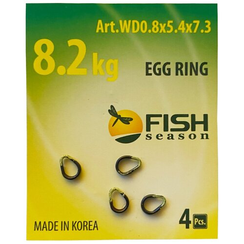 фото Кольцо титановое разжимное egg ring , 8.2кг , 4шт/уп fish season