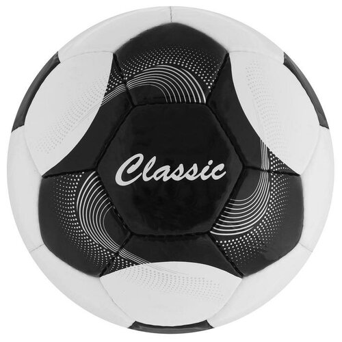 фото Torres мяч футбольный classic, размер 5, 32 панели, pvc, 4 подкладочных слоя, ручная сшивка, цвет белый/чёрный