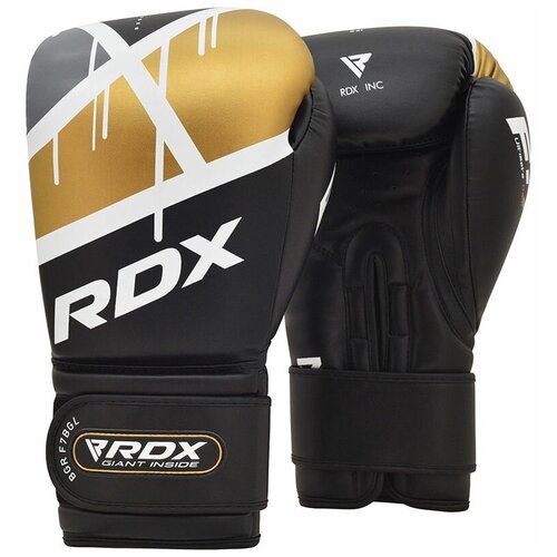 фото Боксерские перчатки rdx boxing glove bgr-f7bgl черный/золотой 14 унций