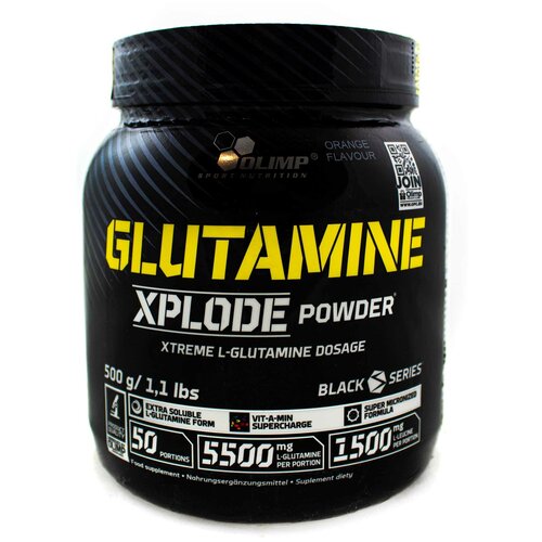 фото Bcaa olimp sport nutrition glutamine xplode, апельсин, 500 гр.