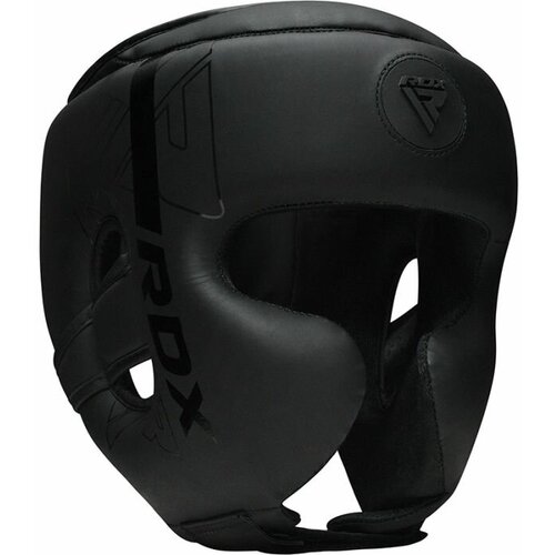 фото Боксерский шлем rdx f6 kara черный m