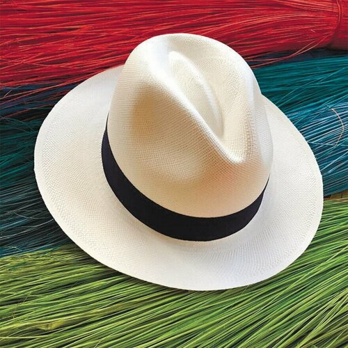 фото Шляпа федора летняя, размер xl (61-62), белый нет бренда
