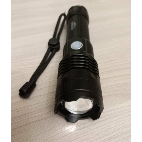 фото Фонарь ручной аккумуляторный h-111-p99 zoom 1акб 2660 micro usb огонь