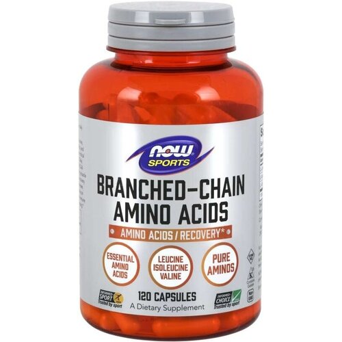 фото Now foods bcaa branched chain amino acids 120 капсул