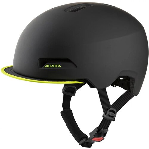 фото Шлем защитный alpina, brooklyn, 57-61, black-neon yellow matt