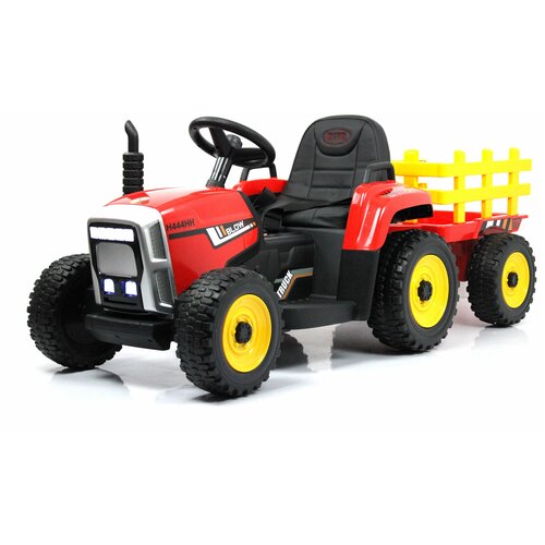 фото Детский электромобиль-трактор rivertoys h444hh красный