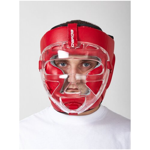 фото Шлем с пластиковым забралом boybo flexy красный bp2006 (xl)