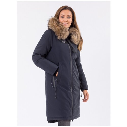 фото Nortfolk /куртка парка женская зимняя с капюшоном удлиненная / 437590f20n пальто женское зимнее цвет темно-синий размер 48
