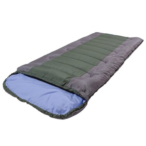 фото Спальный мешок одеяло prival camp bag плюс серый/зеленый, t extr -5 °с, 220х95, молния справа