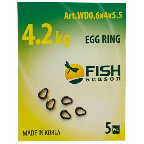 фото Кольцо титановое разжимное egg ring , 4.2кг , 5шт/уп fish season