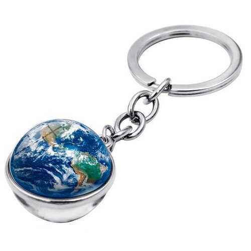 фото Брелок для ключей мужской и женский / космос, земля, луна, марс, уран / для автомобиля / на рюкзак wondershop