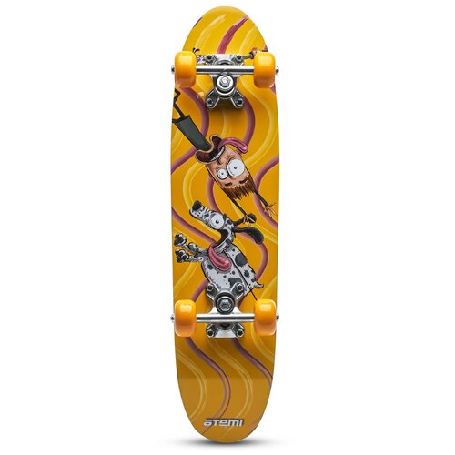 фото Детский скейтборд atemi asb24d03, 24x6, желтый